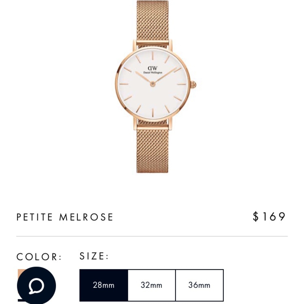 Daniel Wellington Rose Gold 28mm Watch